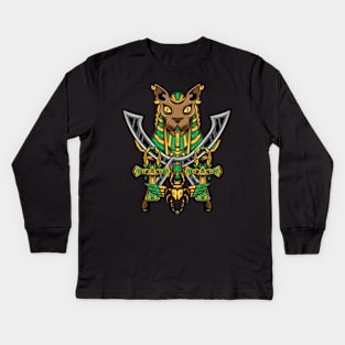 Egyptian God 08 Kids Long Sleeve T-Shirt